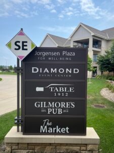 Sign outside Diamond Event Center